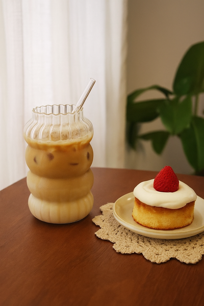 Ribbelglas - Iced Coffee Glas