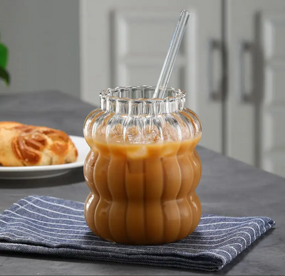 Ribbelglas - Iced Coffee Glas