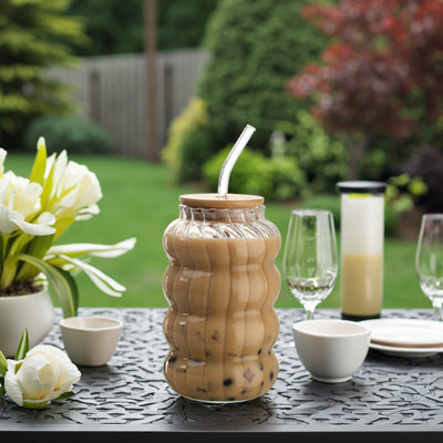 Ribbelglas - Iced Coffee Glas