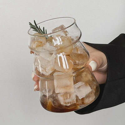 Cocktailglas 500ml - Design longdrinkglas met geribbeld effect