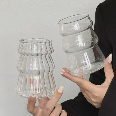 Cocktailglas 500ml - Design longdrinkglas met geribbeld effect