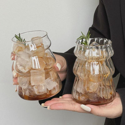 Cocktailglas 500ml - Design longdrinkglas met geribbeld effect